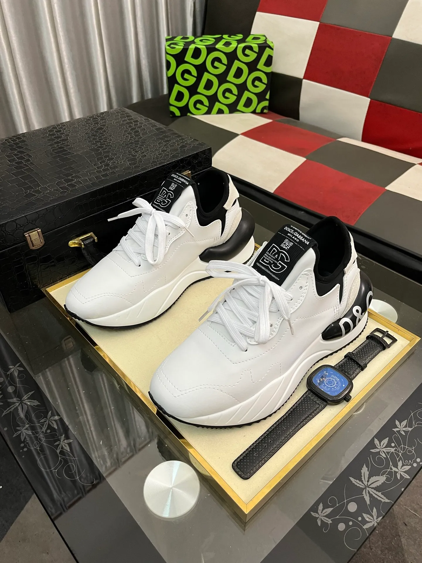 Men's shoes 💰540⌚️⌚️【DG～】Couple casual shoes 2025z cabinet simultaneous sale 🔶Size: 35-46#️⃣The upper is made of multi-material splicing ➕Mesh lining, comfortable and breathable, sole: original comfortable and wear-resistant outsole, ⚠️The real thing📱Photographed🎬The real thing is better📢📢📢